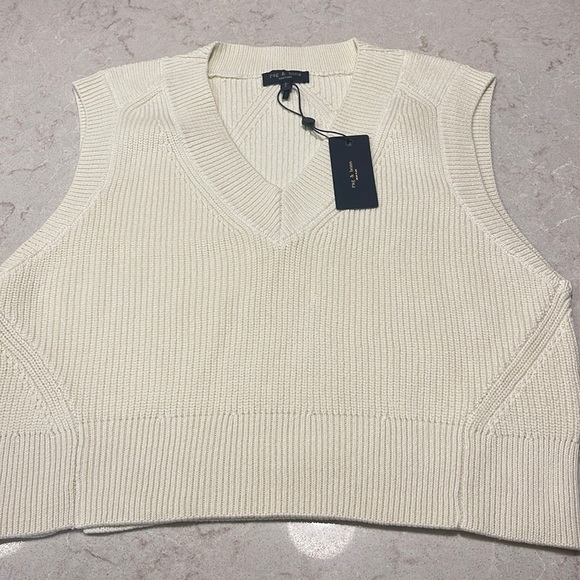 NWT RAG & BONE V-NECK SWEATER VEST - Picture 1 of 6
